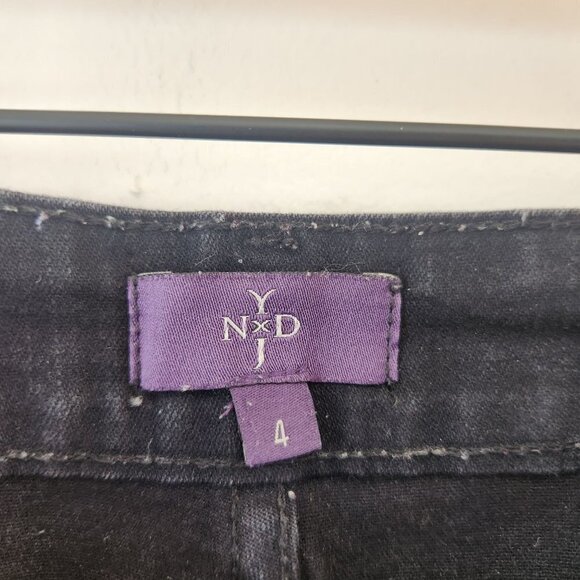 NYDJ Not Your Daughter's Jeans Billie Mini Bootcut Black Stretch Jeans Women's 4 - Picture 5 of 7